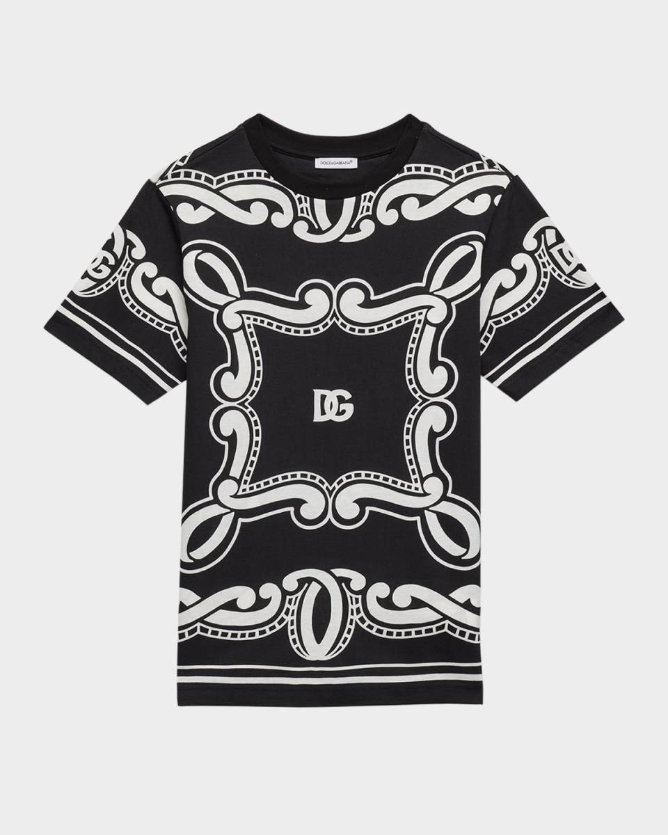 Boy's Bandana-Print Short-Sleeve T-Shirt, Size 8-12